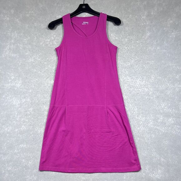 Columbia Dress Small Purple Pullover Stretch Sleeveless Performance Shelf Bra - Picture 1 of 12